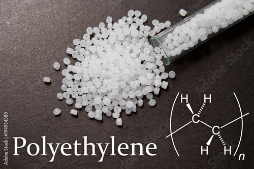 Transparent Polyethylene pellets.Polyethylene is a chemical formula. Plastic Raw material .Plastic granules.