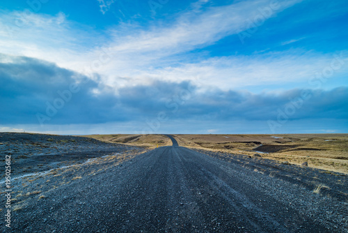 Empty road in Iceland