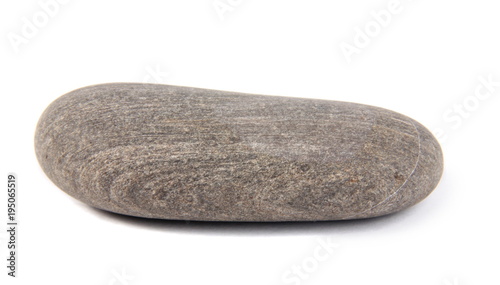 Sea stone isolated on the white