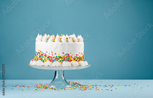 Birthday Cake with Sprinkles