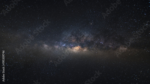 Clearly milky way found in northern countryside of thailand