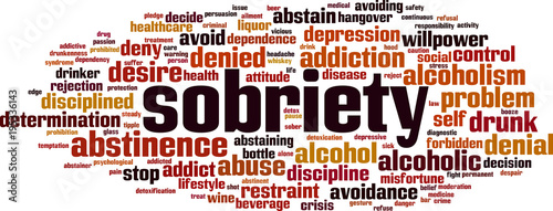 sobriety word cloud