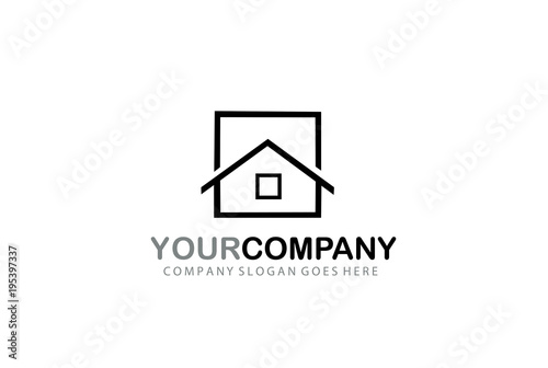 Real Estate Logo. House Construction Design