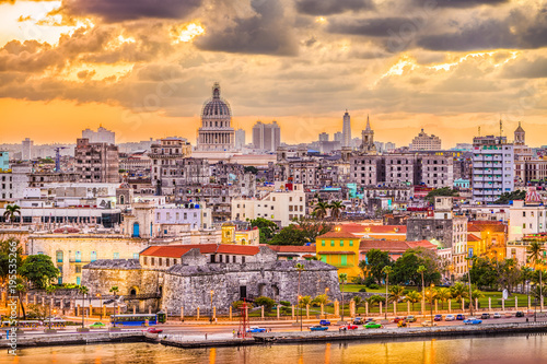Havana, Cuba downtown skyline.