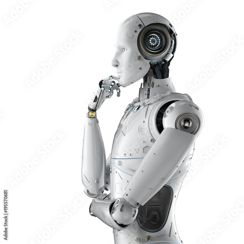 humanoid robot thinking