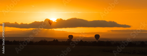 Balloon rides at dawn in the Masai Mara.