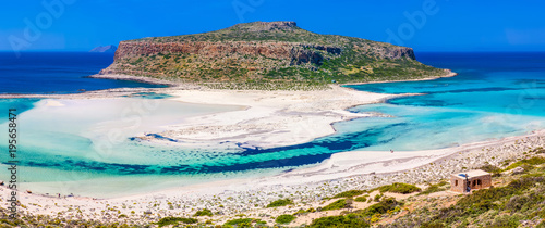 Beautiful summer landscape of the southern coast of the Crete