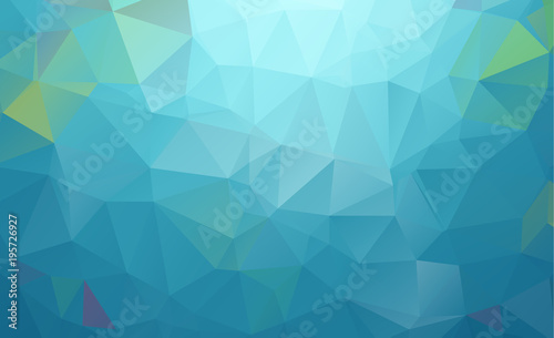 olygonal abstract background consisting of triangles blue color