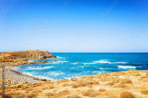 Capo Pecora beach at Mediterranean Sardinia