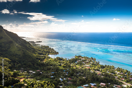 Moorea Island in the French Polynesia.