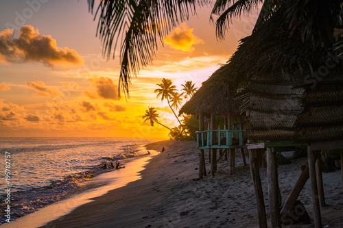 sunset in samoa