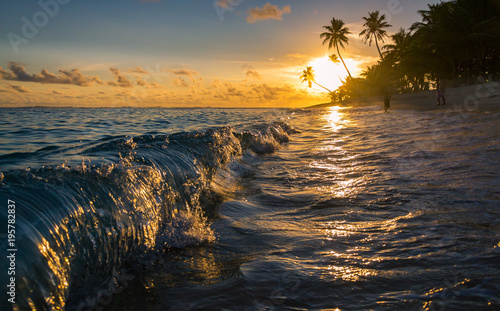 sunset in samoa