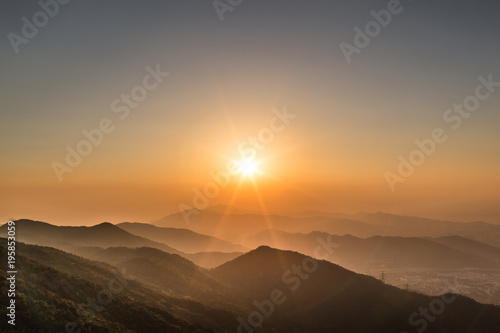 Sunset of Tai Mo Shan
