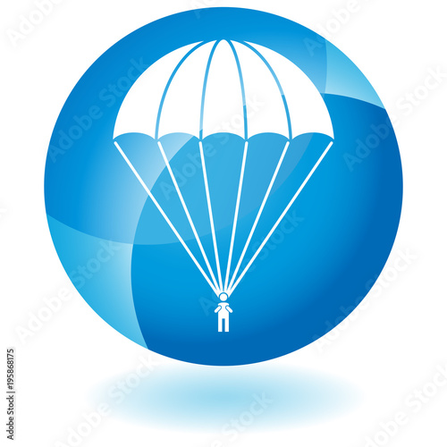 Parachute Paratrooper Button