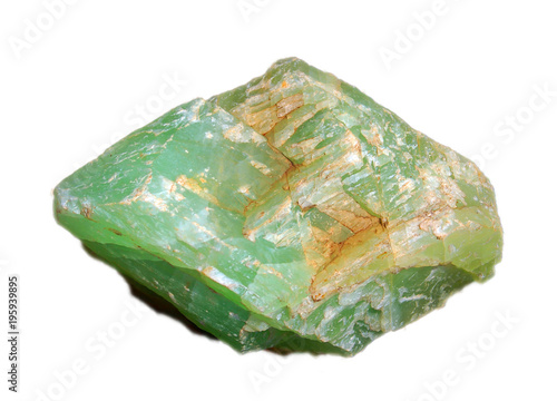 jade stone isolated on white