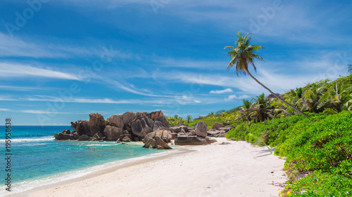 Beautiful beach on Seychelles.