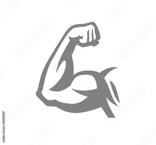 Biceps muscle arm logo