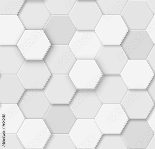 Mosaic of hexagons