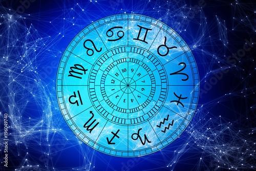 Zodiac astrology signs for horoscope