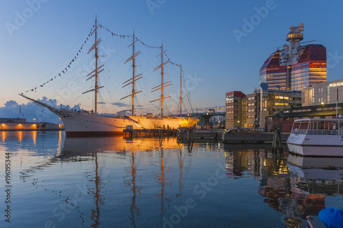 Grosssegler im Hafen von Göteborg,Schweden