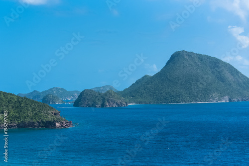 Guadeloupe, beautiful seascape of the Saintes islands 