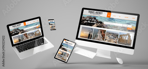 flying devices travel agency responsive website