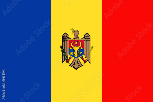Moldova Flag Vector Flat Icon