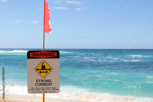 warning strong current