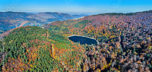Lac du Ballon, a lake in the Vosges mountains - Haut-Rhin, France