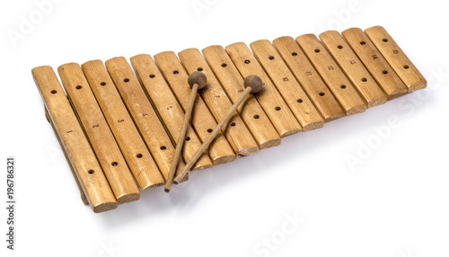 The xylophone and two mallets