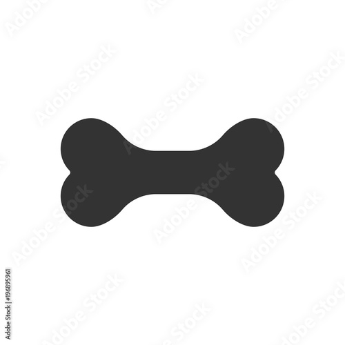 Dog bone toy icon. Vector illustration. Business concept animal bone pictogram.