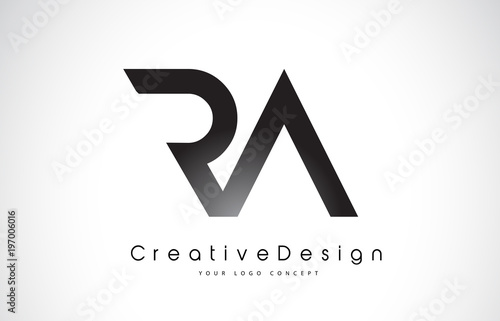 RA R A Letter Logo Design. Creative Icon Modern Letters Vector Logo.