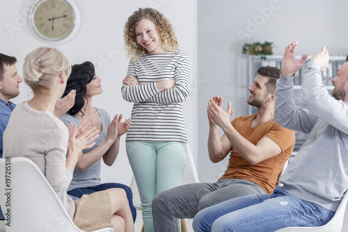 Group clapping