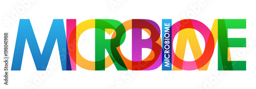 MICROBIOME Colourful Vector Letters Icon