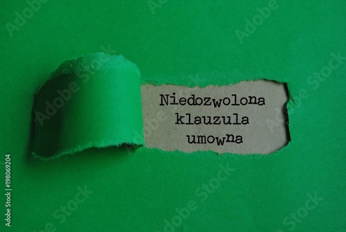 Niedozwolona klauzula umowna