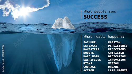 The iceberg of success
