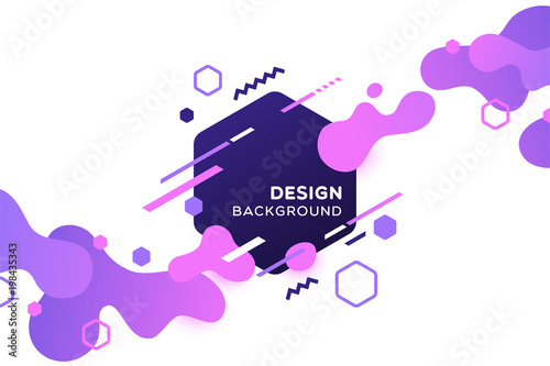 Trendy concept abstract geometric design, memphis background. Applicable for placards, brochures, posters, covers and banners. Vector illustration.