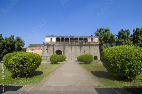 Ruins, Shaniwar Wada. Historical fortification built in 1732 and seat of the Peshwas until 1818