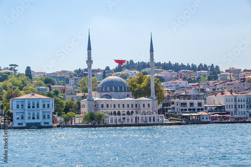 Istanbul, Turkey. The Beylerbeyi Mosque on the Anatolian coast of the Bosphorus Strait, 1778.