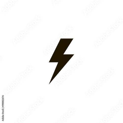 lightning icon. sign design