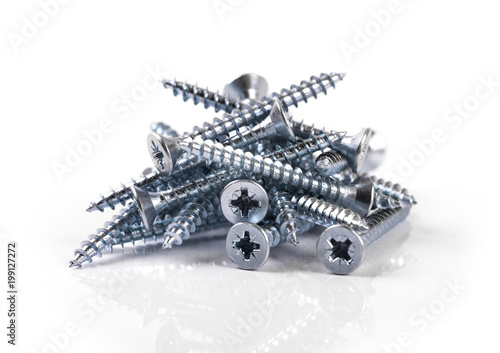 screws isolated on white