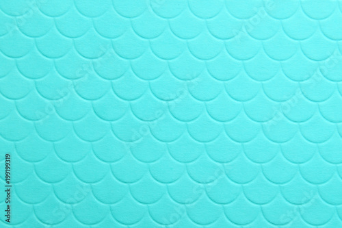 Paper embossing fish scales seamless texture. tiffany color background