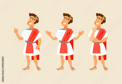 Roman man vector