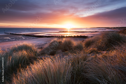 Sunrise, Blyth beach,Northumberland, UK
