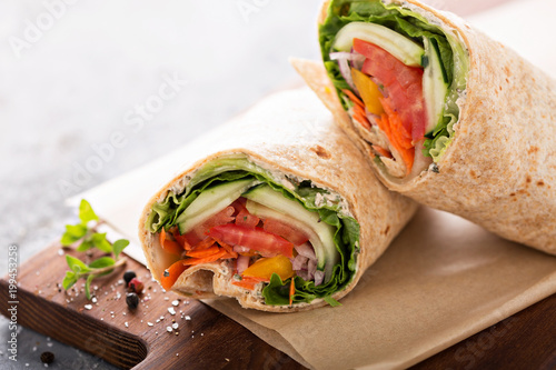 Vegan vegetable wrap