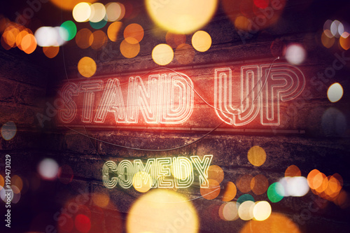 Stand Up Comedy neon sign