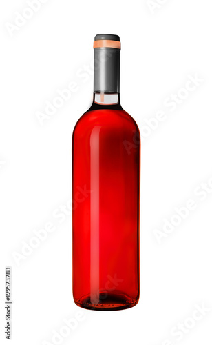 butelka czerwonego wina