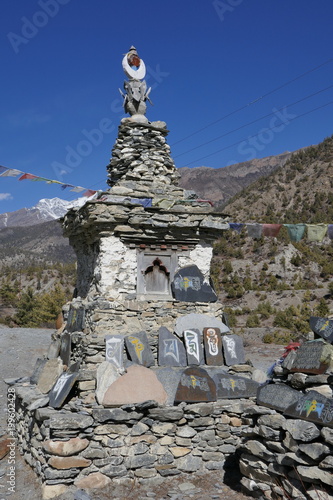 Stupa bei Pisang, Himalaya, Nepal