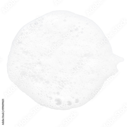 Mousse styling foam whipping soft bubble isolated on white background