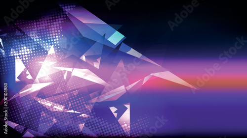 Disco Party Poster Background Template - Vector Illustration.